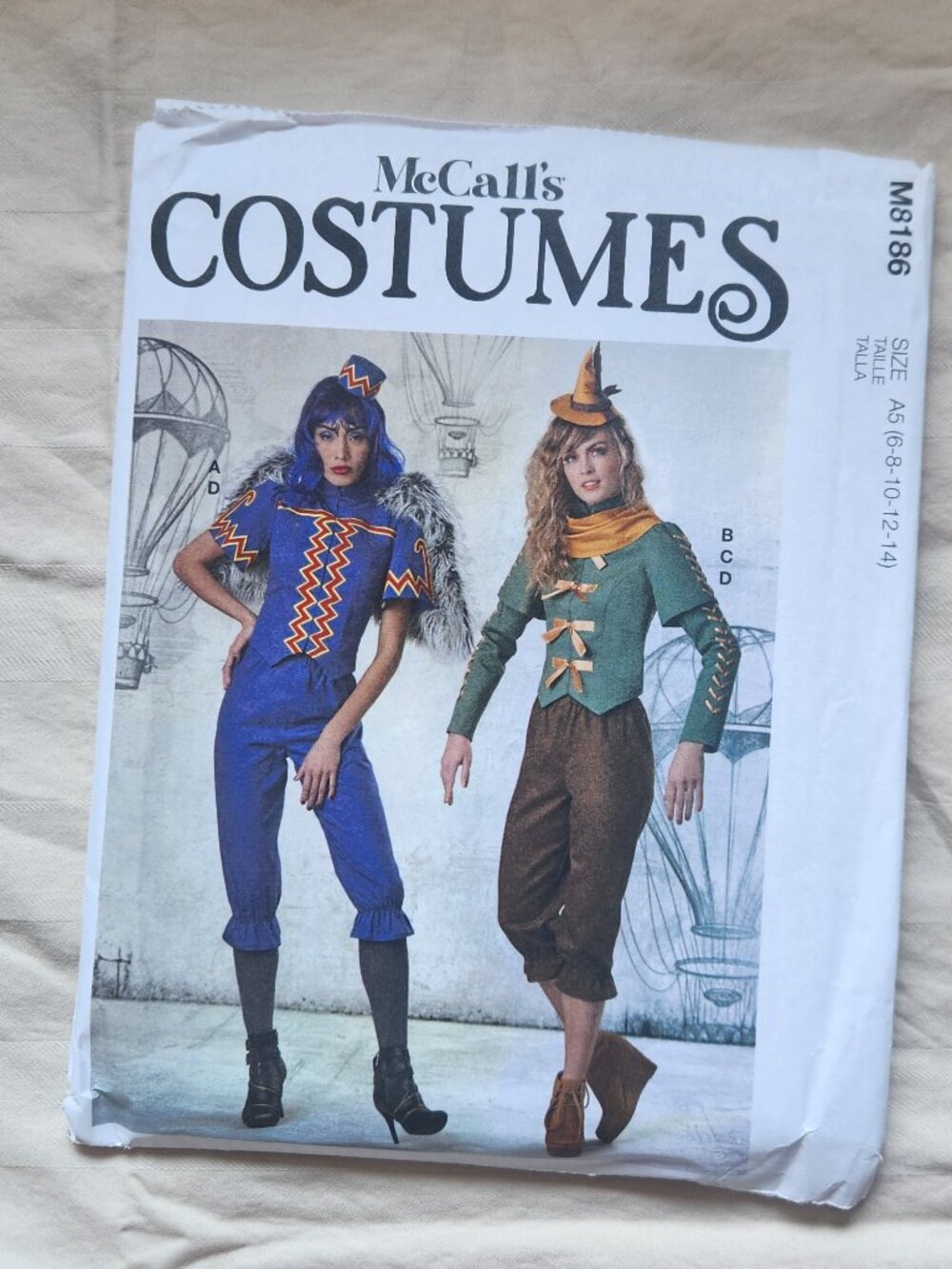 McCall's Costumes Sewing Pattern M8186